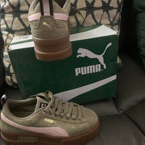 Puma Suede Platforms - Mayze Gum Women's Sneakers 6 1/2